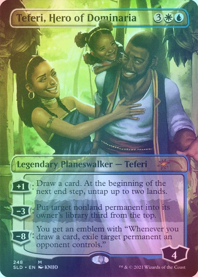 Teferi, Hero of Dominaria (SLD) (248) / Borderless / Foil