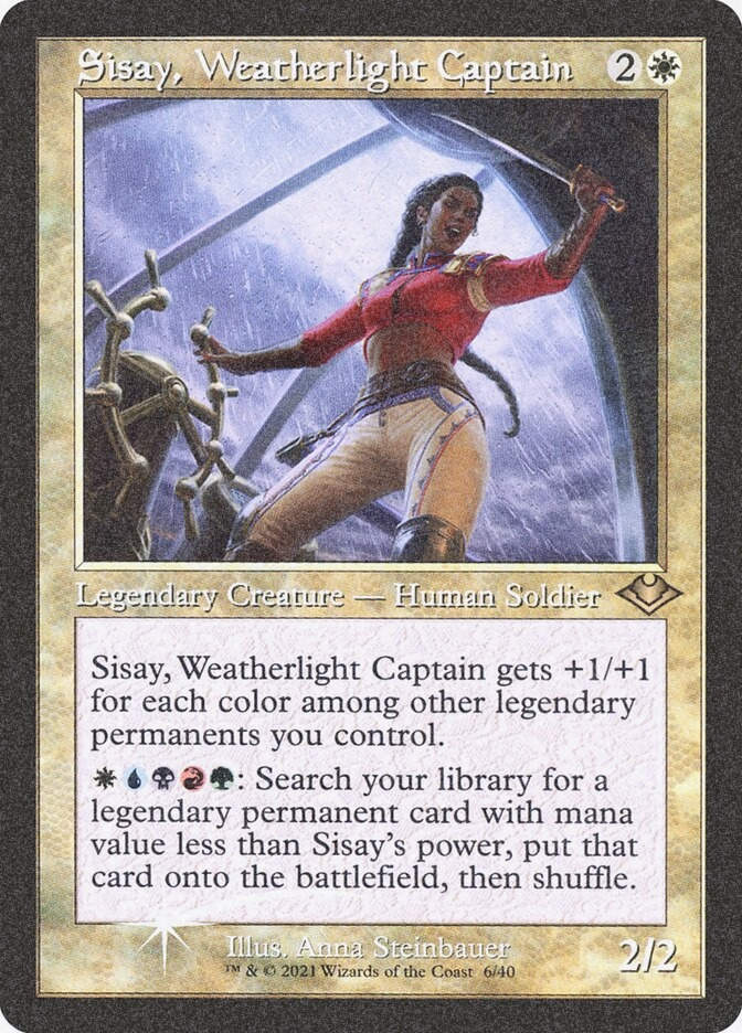 Sisay, Weatherlight Captain (H1R) (6) / Foil Etched