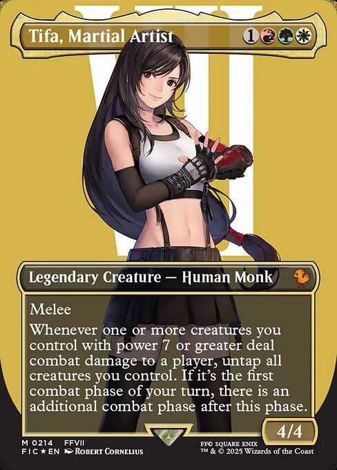 Tifa, Martial Artist (FIC) (214) / Borderless / Surge Foil