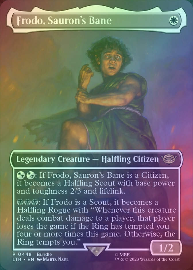 Frodo, Sauron's Bane (LTR) (448) / Borderless / Foil