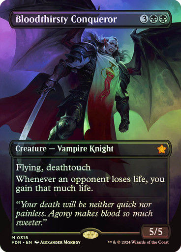 Bloodthirsty Conqueror (FDN) (318) / Foil / Borderless