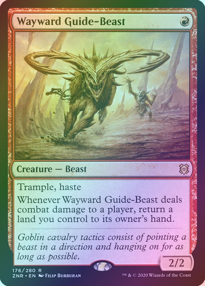 Wayward Guide-Beast (ZNR) (176) / Foil