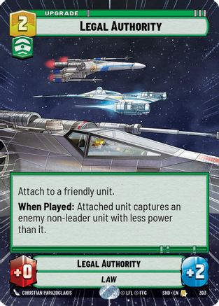 Legal Authority (Hyperspace) (SHD_#393) / Foil