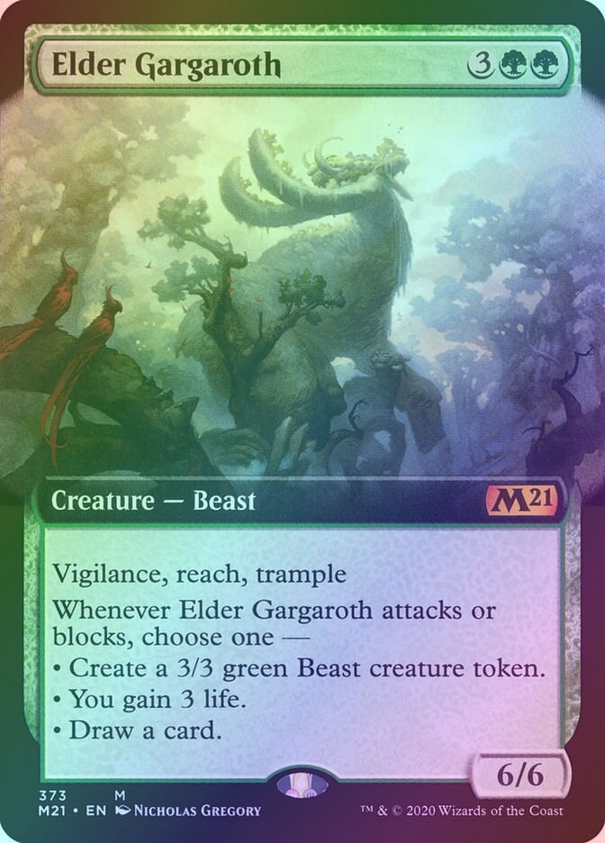 Elder Gargaroth (M21) (373) / Extended Art / Foil