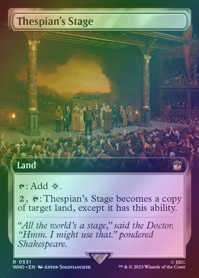Thespian's Stage (WHO) (531) / Extended Art / Foil