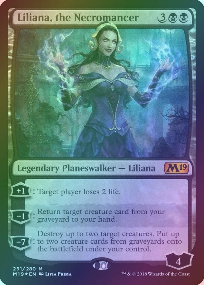 Liliana, the Necromancer (M19) (291) / Foil