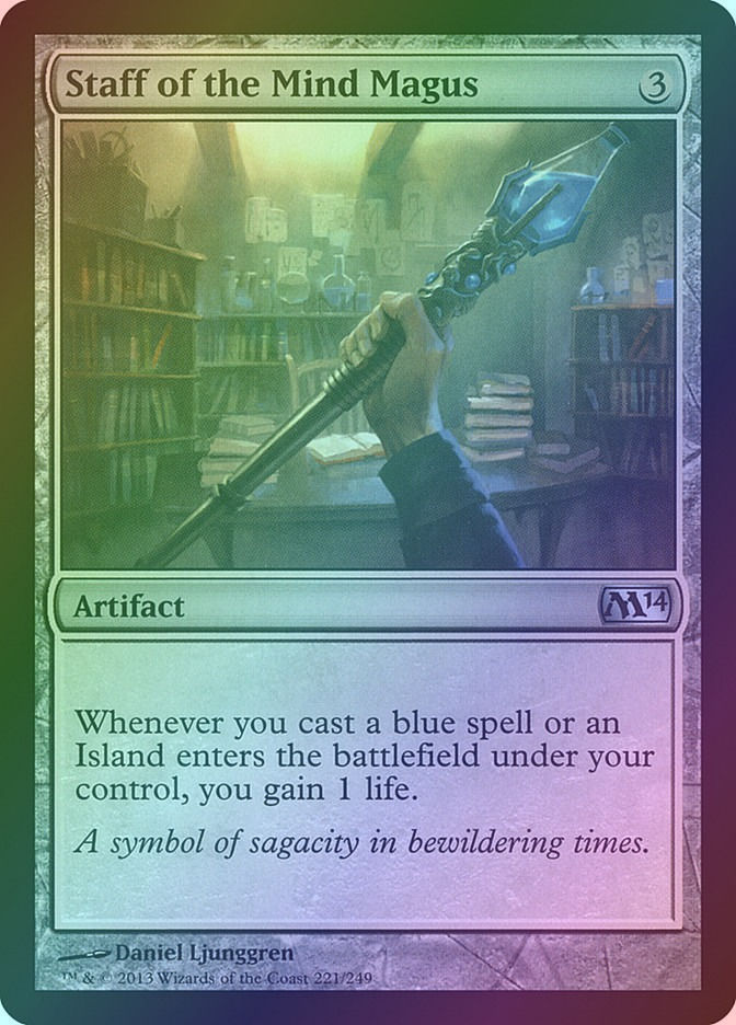 Staff of the Mind Magus (M14) (221) / Foil