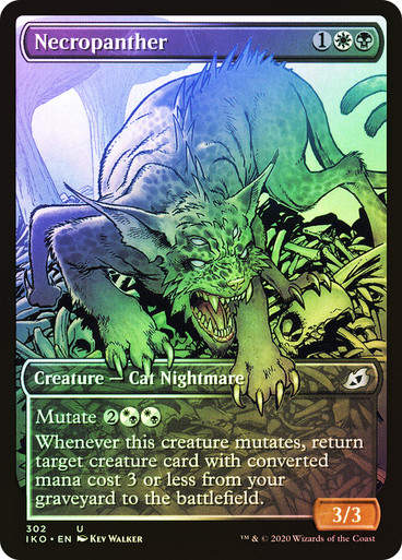 Necropanther (IKO) (302) / Showcase / Foil