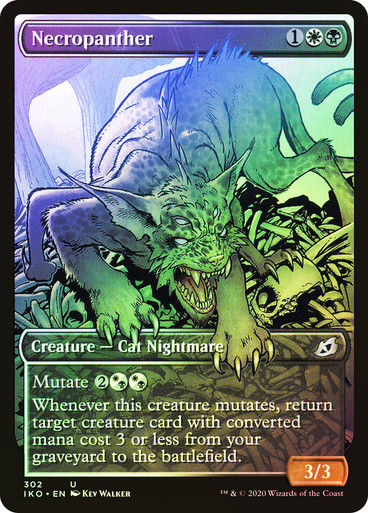 Necropanther (IKO) (302) / Showcase / Foil