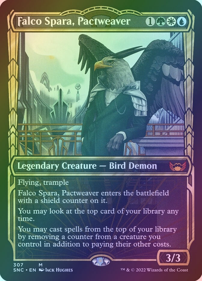 Falco Spara, Pactweaver (SNC) (307) / Showcase / Foil
