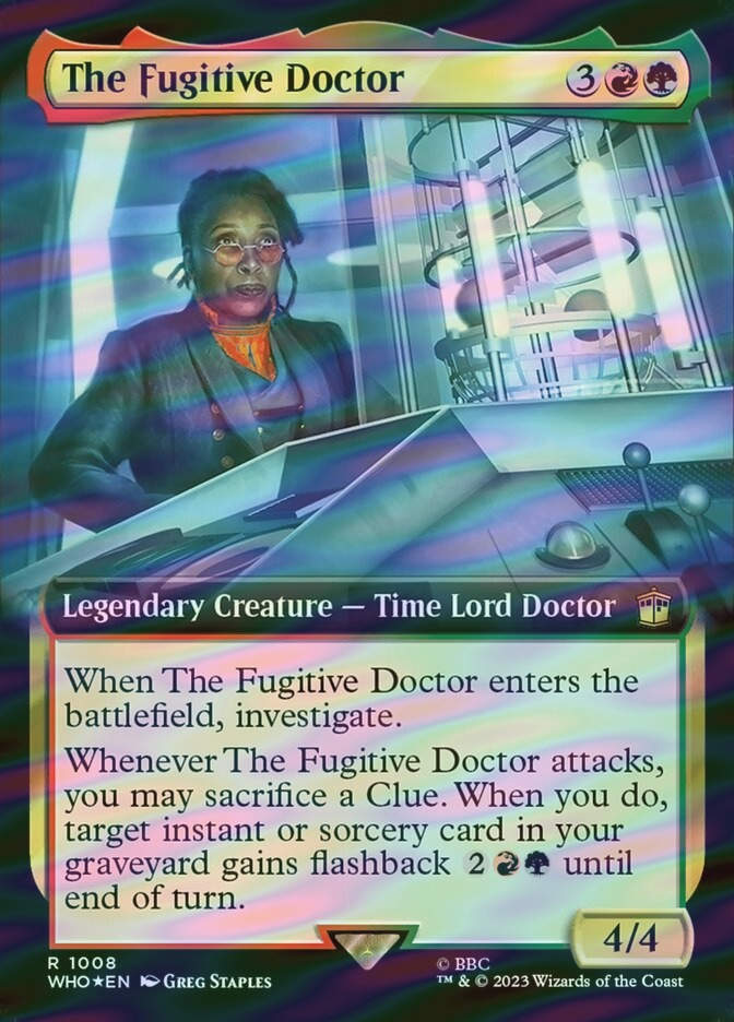 The Fugitive Doctor (WHO) (1008) / Extended Art / Surge Foil