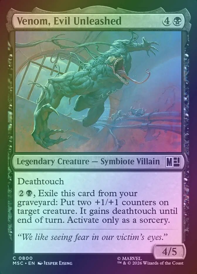 Venom, Evil Unleashed (MSC) (800) / Foil