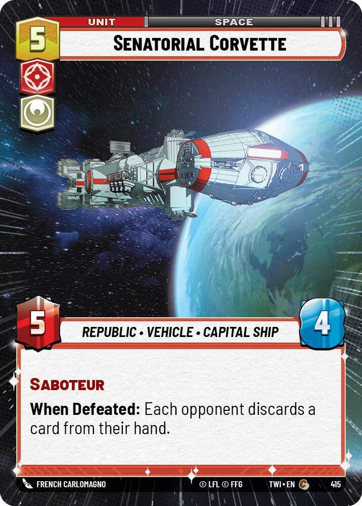 Senatorial Corvette (Hyperspace) (TWI) (415)