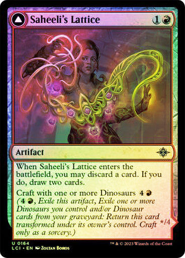 Saheeli's Lattice // Mastercraft Raptor (lci) / Foil — cara 1 de 2