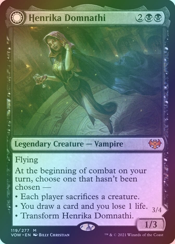 Henrika Domnathi // Henrika, Infernal Seer (VOW) (119) / Foil — cara 1 de 2