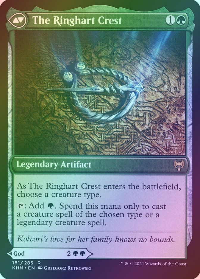 Kolvori, God of Kinship // The Ringhart Crest (KHM) (181) / Foil — cara 2 de 2