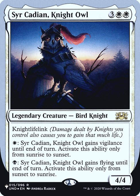 Syr Cadian, Knight Owl (ULST) (9) / Foil