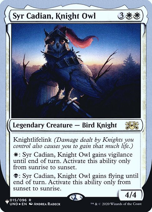 Syr Cadian, Knight Owl (ULST) (9) / Foil