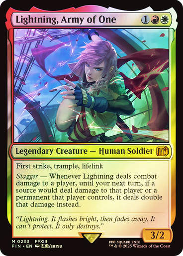 Lightning, Army of One (FIN) (233) / Foil