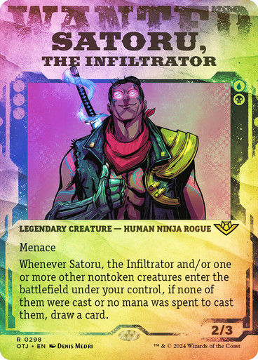 Satoru, the Infiltrator (otj) (298) / Foil Showcase