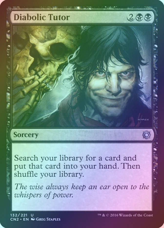 Diabolic Tutor (CN2) (132) / Foil