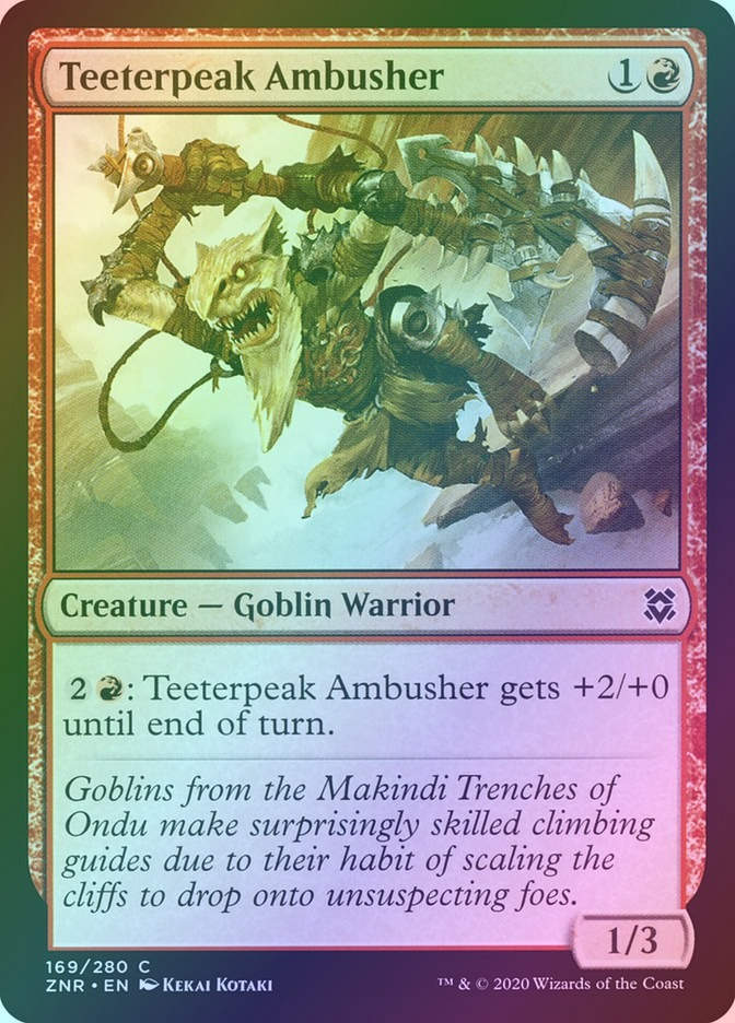 Teeterpeak Ambusher (ZNR) (169) / Foil