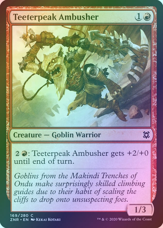 Teeterpeak Ambusher (ZNR) (169) / Foil