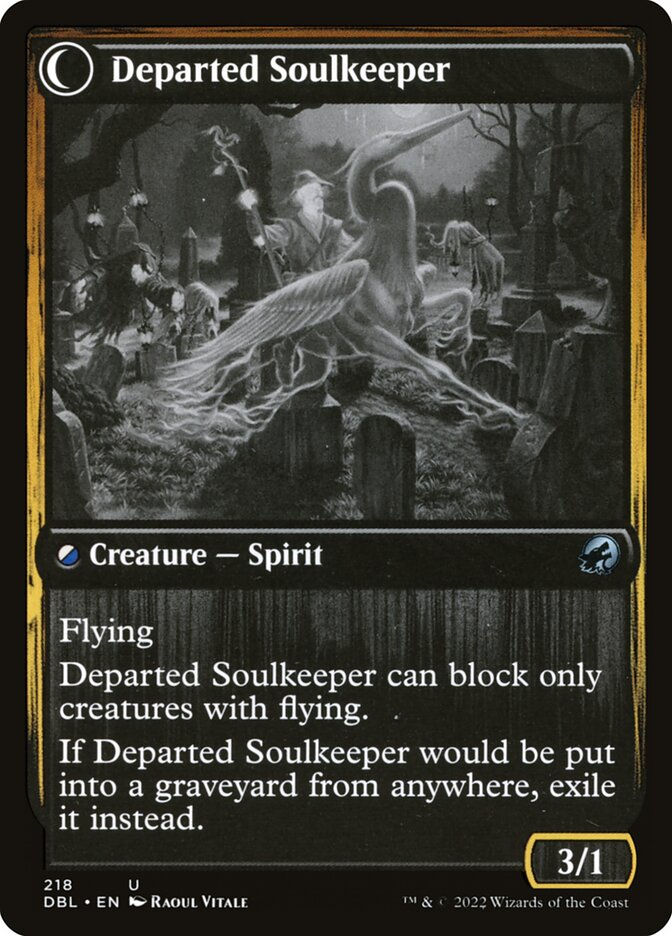 Devoted Grafkeeper // Departed Soulkeeper (DBL) (218) — cara 2 de 2