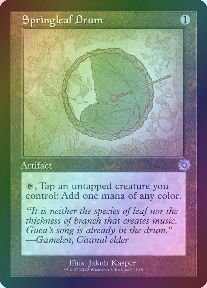 Springleaf Drum (BRR) (118) / Foil / Schematic
