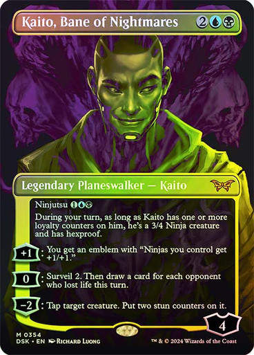 Kaito, Bane of Nightmares (DSK) (354) / Foil / Borderless