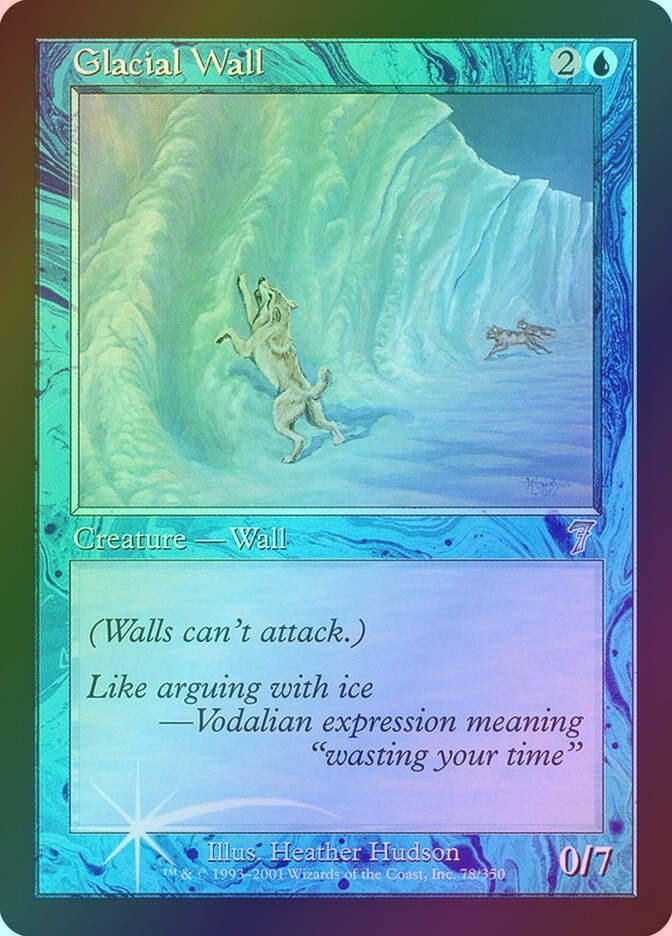 Glacial Wall (7ED) (78★) / Foil