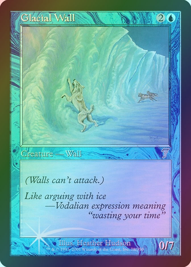 Glacial Wall (7ED) (78★) / Foil