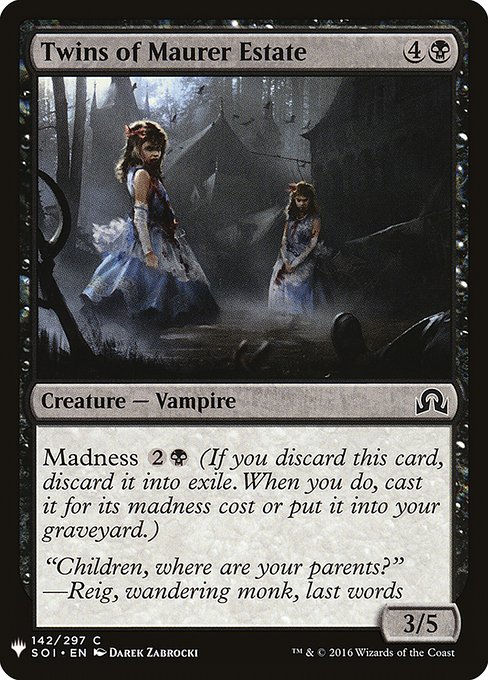 Twins of Maurer Estate (PLST) (SOI-142)