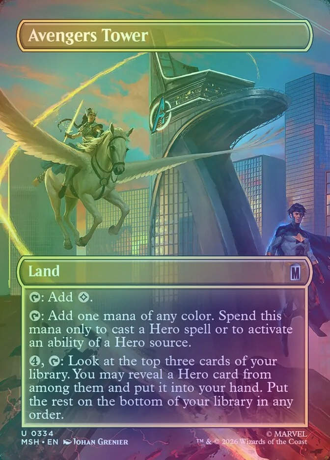 Avengers Tower (MSH) (334) / Borderless / Foil