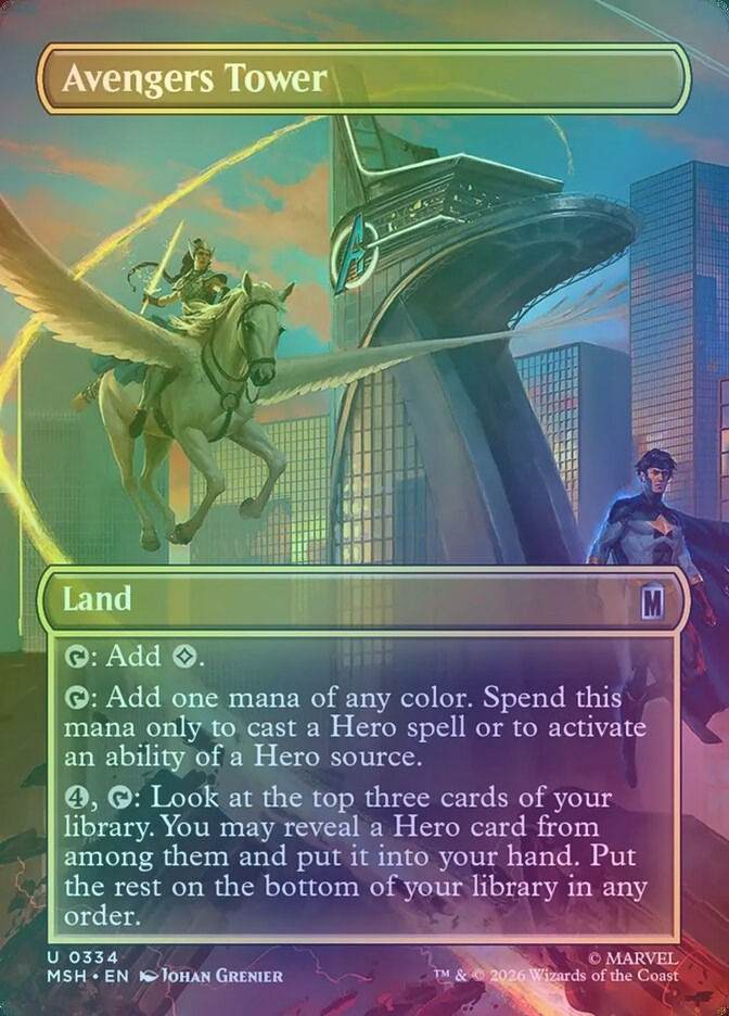 Avengers Tower (MSH) (334) / Borderless / Foil