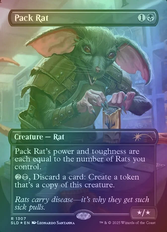 Pack Rat (SLD) (1307) / Borderless / Foil