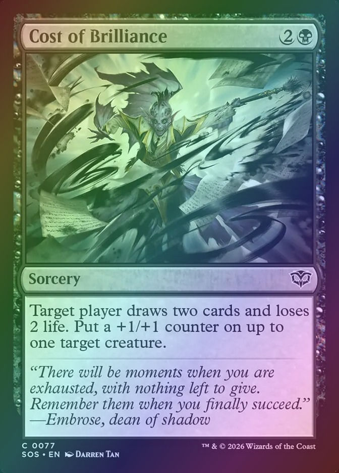 Cost of Brilliance (SOS) (77) / Foil