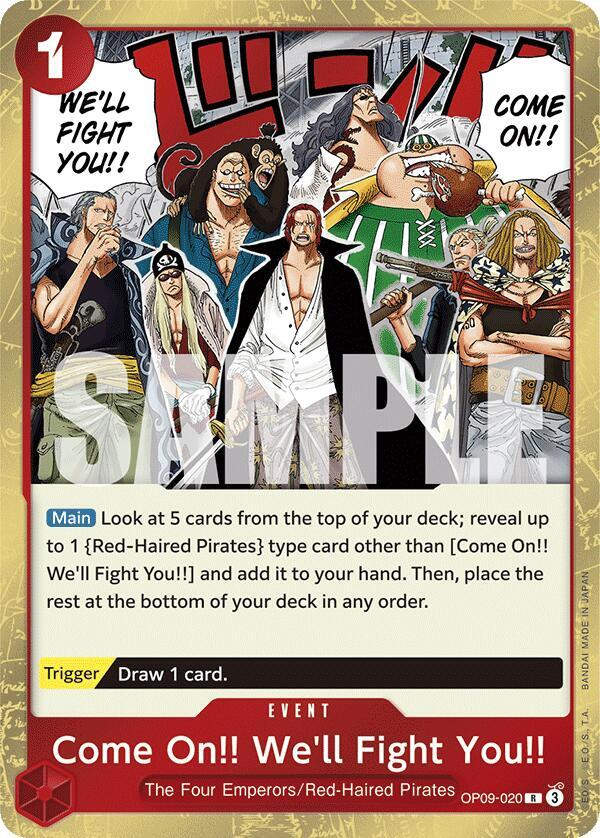 Come On!! We'll Fight You!! (OP09-020) / Foil