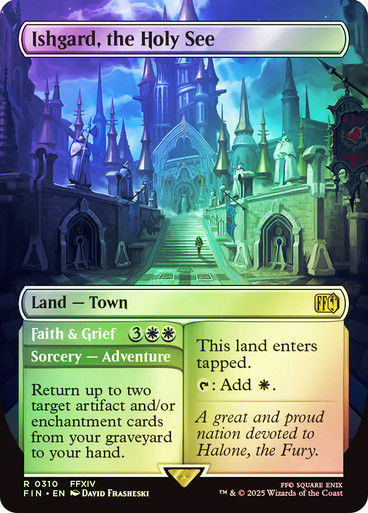 Ishgard, the Holy See // Faith & Grief (FIN) (310) / Borderless / Foil