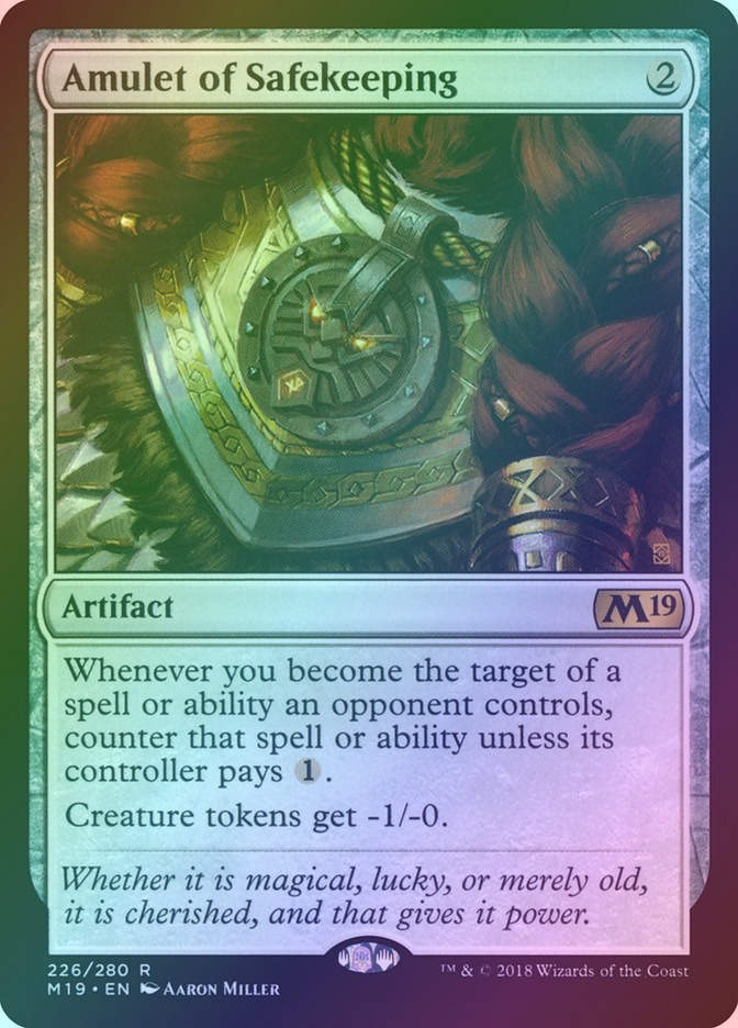 Amulet of Safekeeping (M19) (226) / Foil