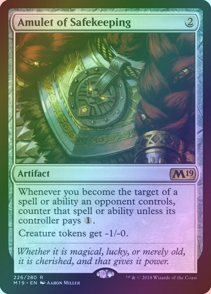 Amulet of Safekeeping (M19) (226) / Foil