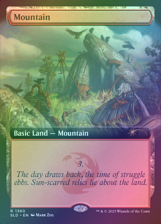 Mountain (SLD) (1360) / Extended Art / Foil