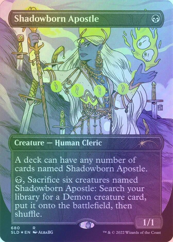 Shadowborn Apostle (SLD) (680) / Borderless / Foil