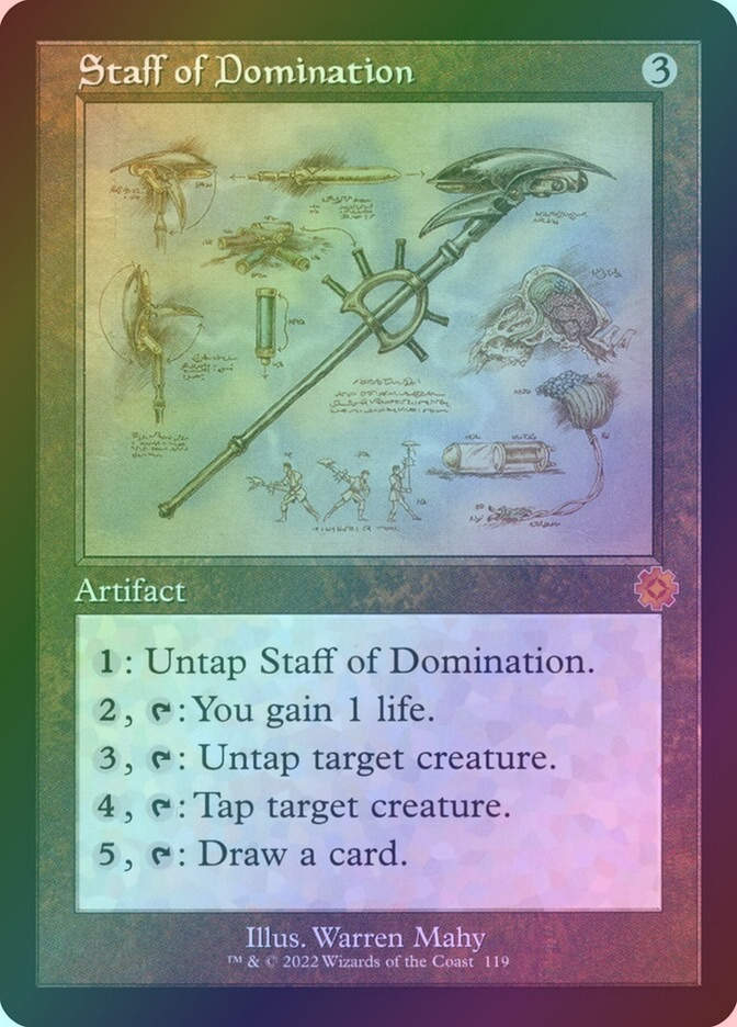 Staff of Domination (BRR) (119) / Foil / Schematic