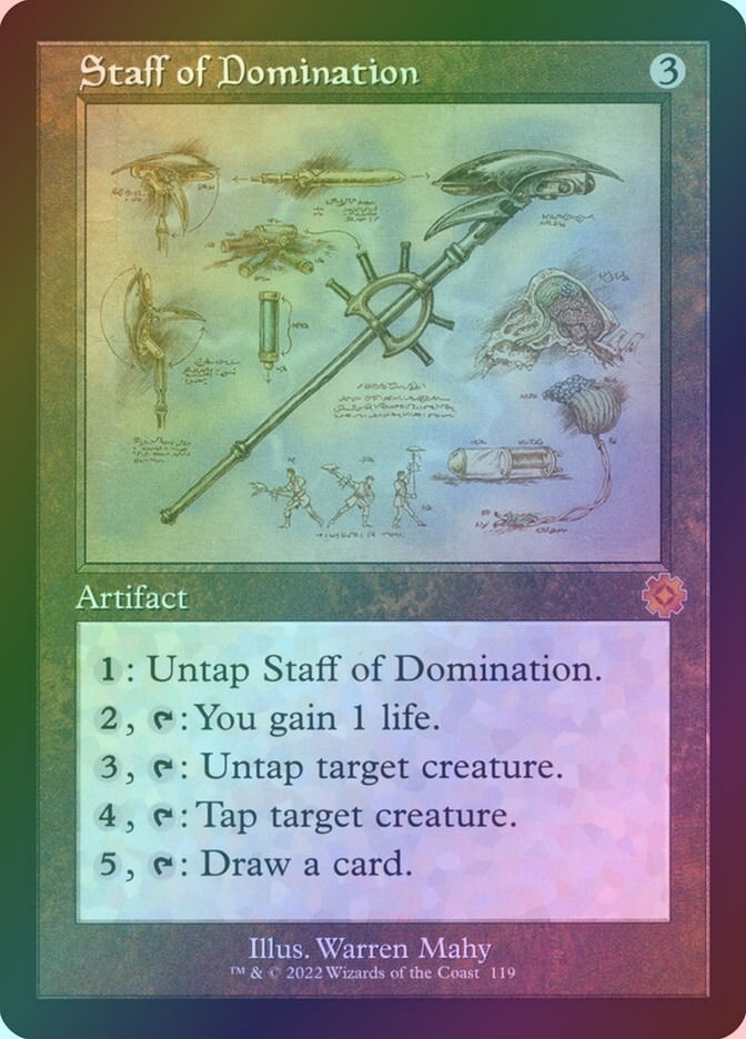 Staff of Domination (BRR) (119) / Foil / Schematic