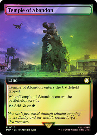 Temple of Abandon (pip) (516) / Extended Art Foil