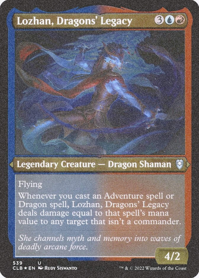 Lozhan, Dragons' Legacy (CLB) (539) / Foil Etched