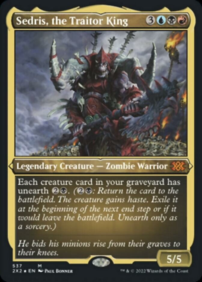 Sedris, the Traitor King (2X2) / Etched Foil