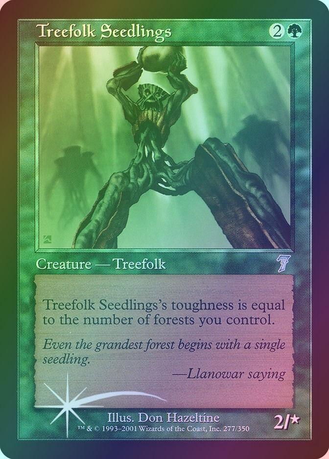 Treefolk Seedlings (7ED) (277★) / Foil