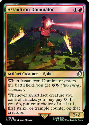 Assaultron Dominator (pip) (582) / Surge Foil